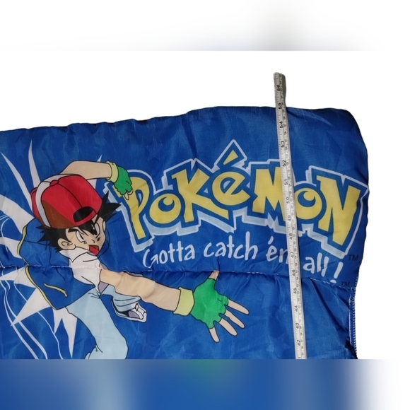Vintage Pokeman Nintendo Gotta‎ Catch Em All Sleeping Blanket (no zipper) - Picture 8 of 10